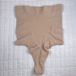 SKIMS SEAMLESS SCULPT HIGH WAISTED THONG IN MICA SIZE 2X 3X